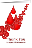 Thank you phlebotomist, blood corpuscles card