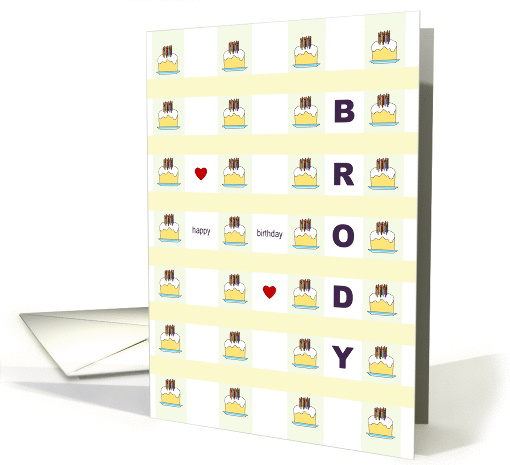 Birthday for Brody, cakes galore card (1341588)