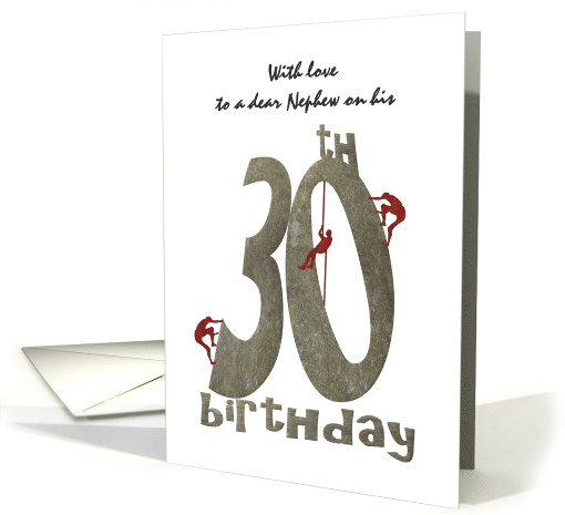 Nephew's 30th Birthday Mountain Climbing card (1342238)