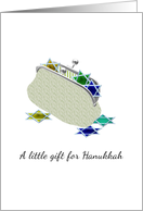 Hanukkah Money Gift Enclosed A Purse of Colored Stars card