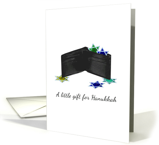 Hanukkah Money Gift Enclosed A Wallet of Colored Stars card (1343706)