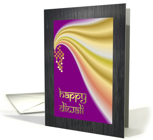 Diwali, Psychedelic Floral Swirl card (1343888)