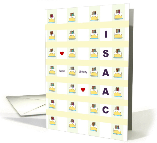 Birthday for Isaac, cakes galore card (1344974)