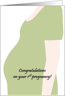 Congratulations 1st Pregnancy Expecting Mom’s Profile card