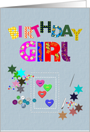 Birthday For Her Needlework Birthday Greeting card