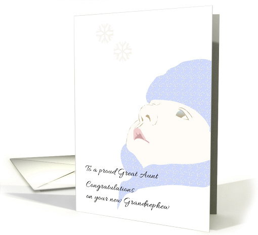 Becoming Great Aunt Congratulations on Grandnephew card (1349182)