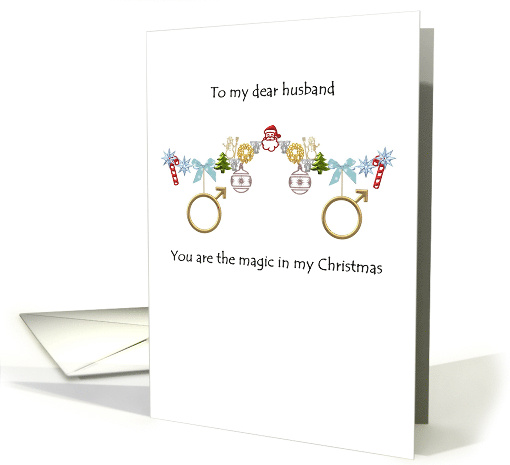 Christmas For Same Sex Spouse Husband Male Gender Symbols... (1349898)