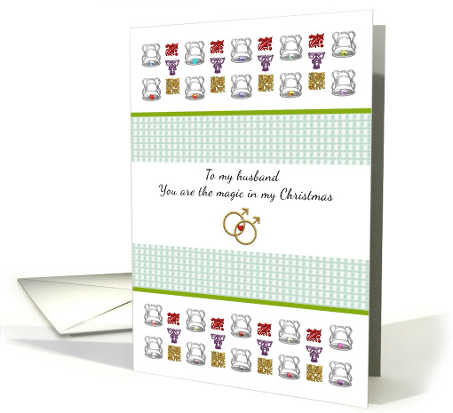 Christmas Same Sex Spouse Husband Silver Bells Male... (1349910)