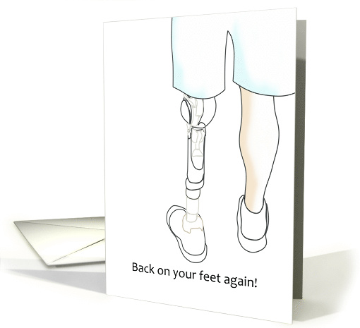 Congratulations On Getting Your Prosthetic Leg card (1354358)