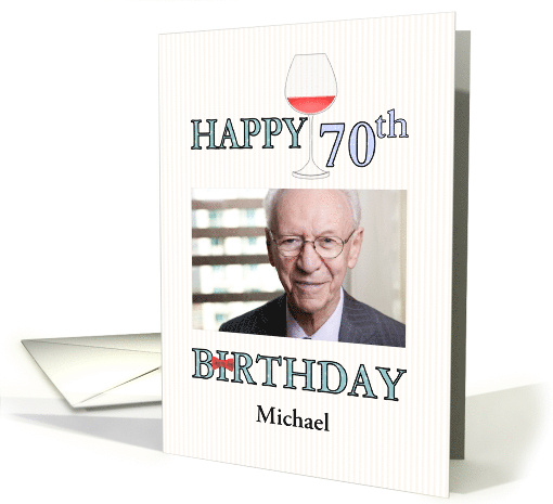 Custom 70th Birthday Photocard And Name card (1358738)