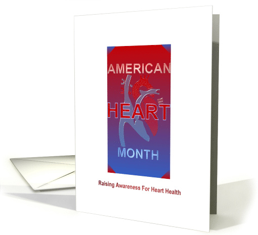 American Heart Month Raising Awareness for Heart Health card (1360230)