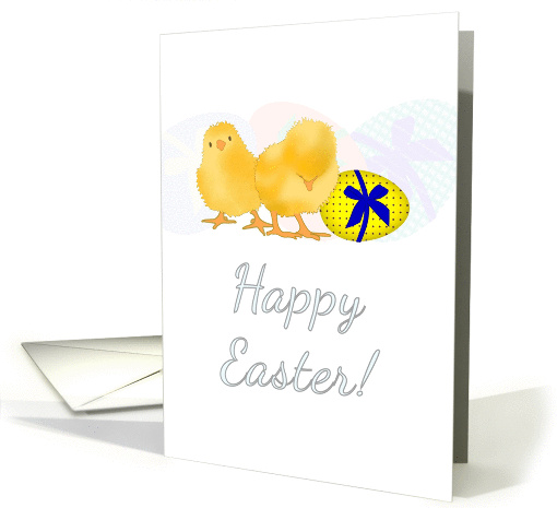 Cute chicks and Easter eggs card (1362946)