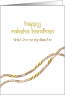 Raksha Bandhan For Brother With Love Illustration of Rakhi card