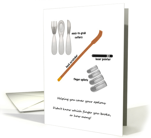 Get Well Broken Finger Back Scratcher Laser Pointer... (1366292)