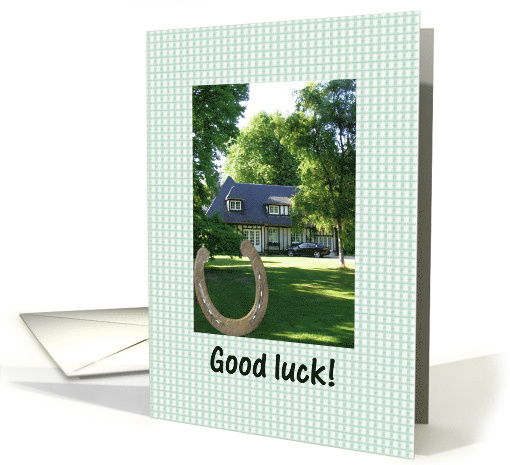 Good Luck Photocard Horseshoe In Front Of Photo card (1367468)