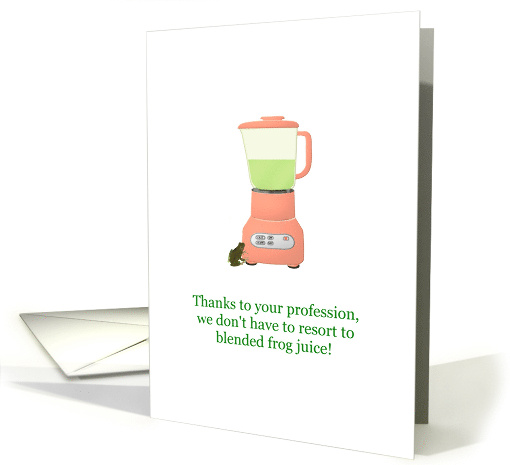 National Doctors' Day Freshly Blended Frog Juice card (1368694)