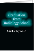 Graduation from Radiology School ’X-ray’ Announcement Custom card