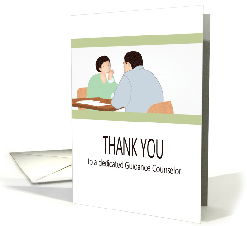 Thank You Guidance Counselor Counselor With Student card (1375104)