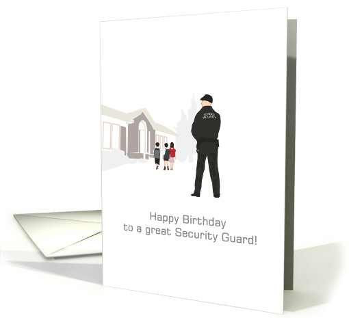 Birthday For School Security Guard Guard In Front Of... (1375142)