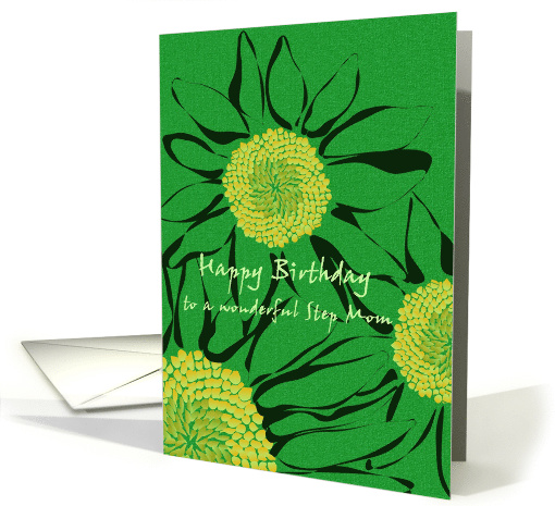 Birthday for Step Mom Sunflowers card (1375718)