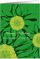 Birthday for Step Mom Sunflowers card