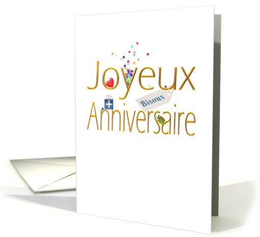 Joyeux Anniversaire Happy Birthday In French Confetti... (1376276)