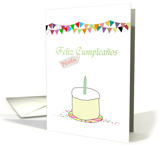 Birthday for Granddaughter in Spanish Feliz Cumpleanos Nieta card