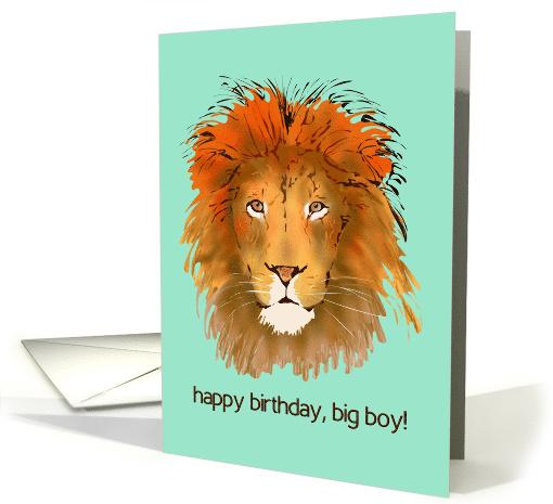 Birthday For Him Lion Big Cat card (1377842)