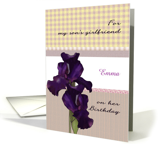 Birthday for Son's Girlfriend Deep Purple Irises... (1380480)