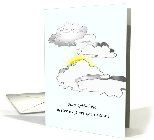 Every Cloud Has A Silver Lining Idiom Encouragement card (1382188)