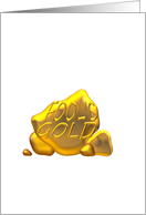 Fool’s gold idiom, rocks that resemble gold, Blank card