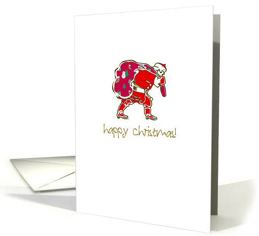 Father Christmas Carrying A Huge Sack Of Toys card (1390976)