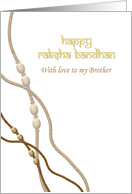 Raksha Bandhan, for brother with love, illustration of Rakhi card