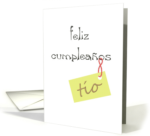 Feliz Cumpleanos Tio Happy Birthday Uncle in Spanish card (1391272)