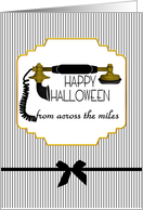 Halloween Greetings From Across The Miles Antique Telephone card