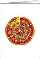 National Pizza Day on February 9 Huge Yummy Pizza card