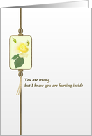 Loss of Daughter Bereavement Message from Mother to Father card