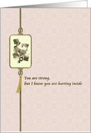 Loss of Child Bereavement from One Parent to the Other card