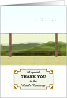 Thank You Hotel Concierge Balcony View Of The Mountains card