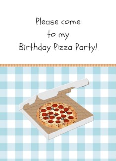 Birthday Pizza Party...