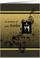 Anniversary of Father’s Death Illustration of Lit Yahrzeit Candle card