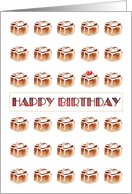 Birthday, lots of cinnamon buns card