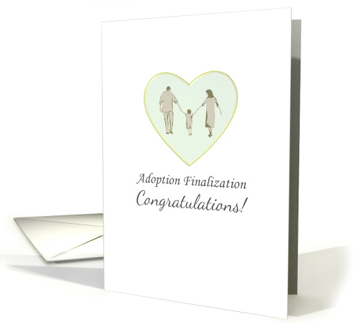 Adoption Finalization Congratulations Couple Walking With... (1398982)