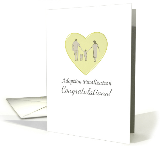 Adoption Finalization Congratulations Couple With Toddler And Dog card