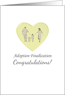 Adoption Finalization Congratulations Couple With Toddler And Dog card