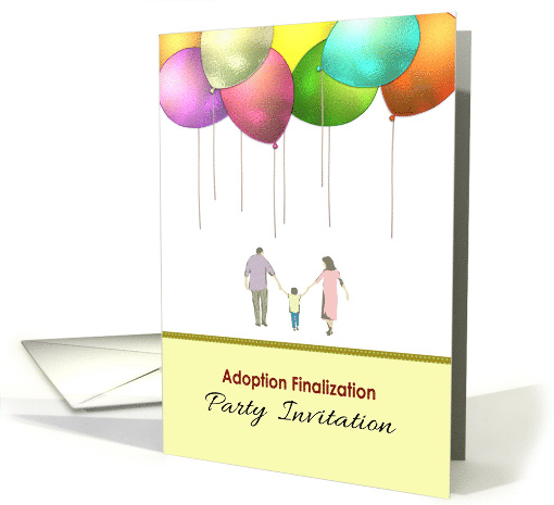 Adoption Finalization Party Invitation Couple Child... (1399032)