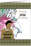 Birthday Fancy Borders And Xhosa Inspired Design Custom Age card