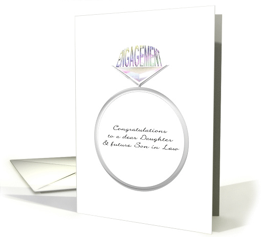 Engagement Congratulations to Daughter and Future Son in Law card