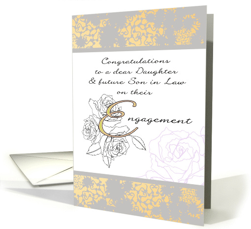 Engagement Congratulations to Daughter and Future Son in Law card