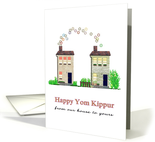 Yom Kippur From Our House To Yours A Shower Of Stars On House card